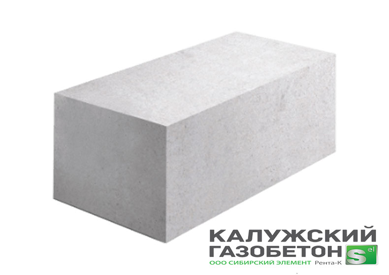 Газобетонный блок Калужский газоблок D600 625x200x250